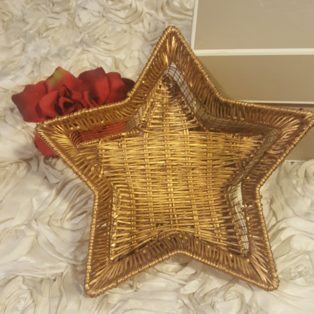 Wicker Basket Star Shape - Home Decor. - Picture 4 of 11